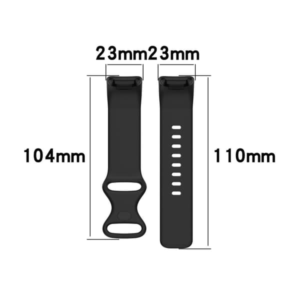 Fitbit Charge 5 enkel fleksibel urrem - Grå / Størrelse: S