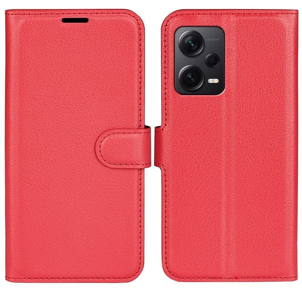Classic Xiaomi Redmi Note 12 Pro Plus Flippetui - Rød