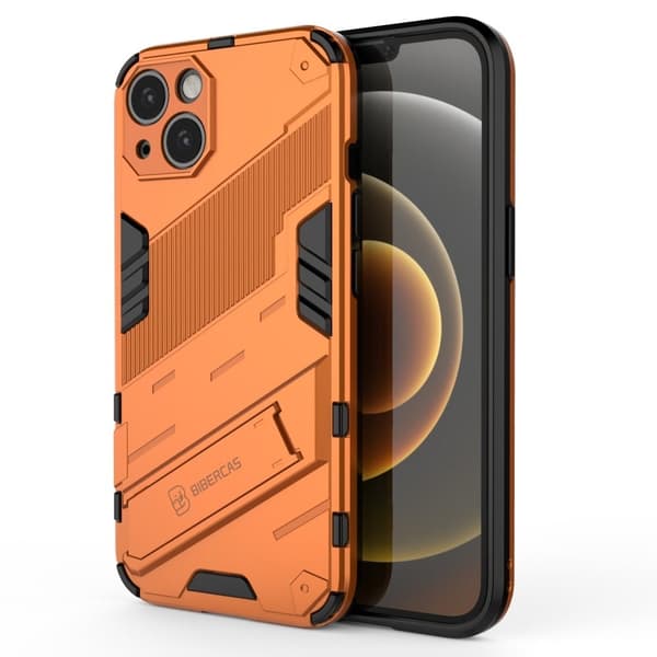 Stöttåligt iPhone 13 hybridskal - Orange