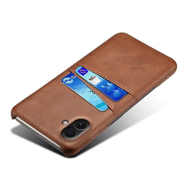 Dual Card iPhone 17 deksel - Brun