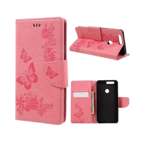 Huawei Honor 8 holdbart silicone-etui - Pink