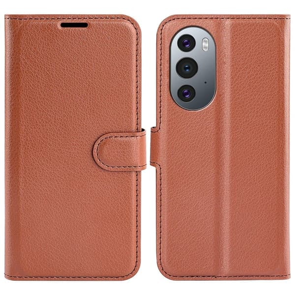 Classic Motorola Edge 30 Pro / Edge X30 Flip Etui - Brun