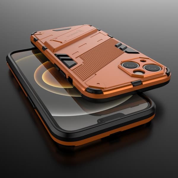 Stöttåligt iPhone 13 hybridskal - Orange