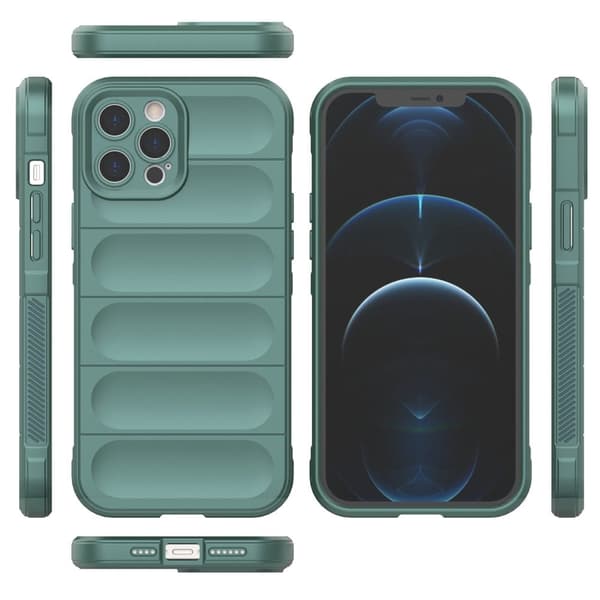 Mjukt greppformat iPhone 12 Pro Max skal - Vit