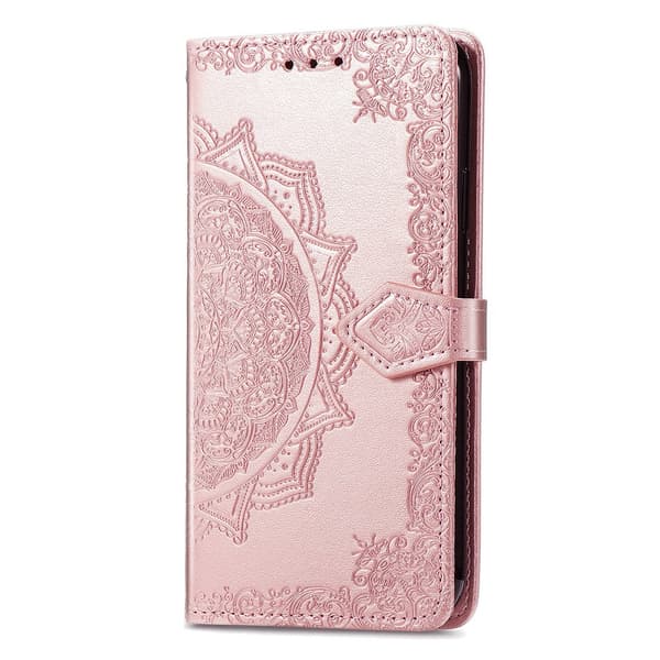 Mandala Honor Magic8 Pro etui i lær - Rose Gull