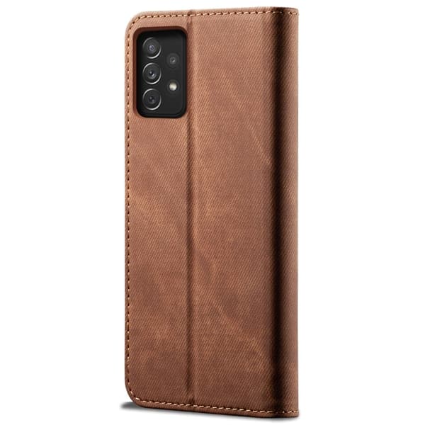 Jeans Samsung Galaxy A23 flip etui - Brun