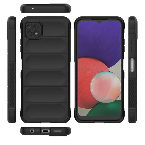 Blødt grebsformet cover til Samsung Galaxy A22 5G - Blå
