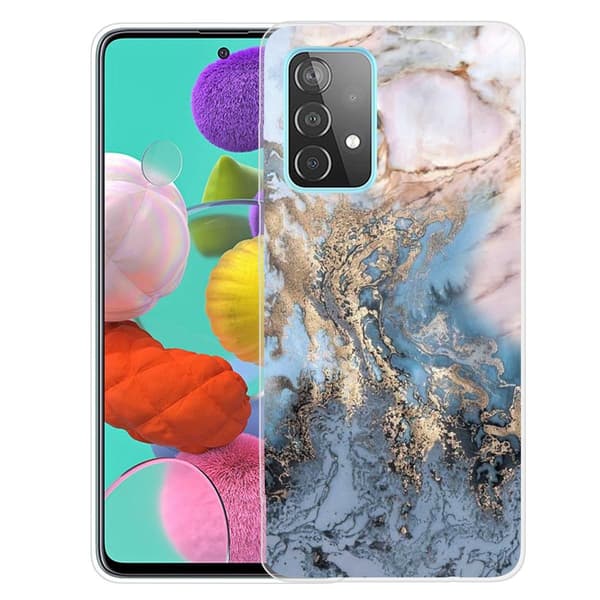 Marble Samsung Galaxy A13 4G Etui - Bluish Guld Marmor