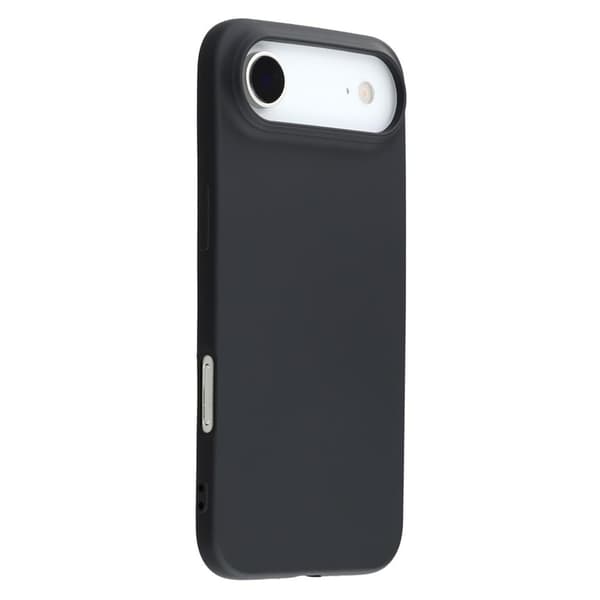 Mikrofiberforet blødt gummi iPhone Air cover - Sort