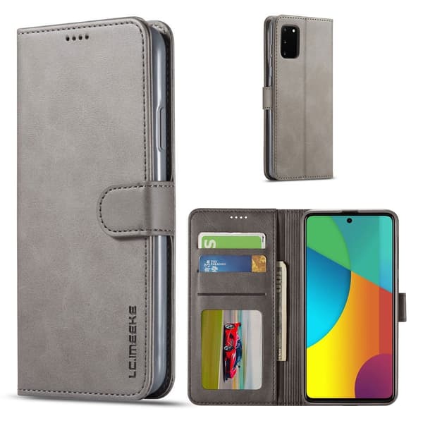 LC.IMEEKE Samsung Galaxy S10 Lite Flip kotelot - Harmaa