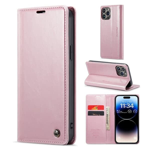 CaseMe iPhone 14 Pro Smooth Suojakotelo - Pinkki