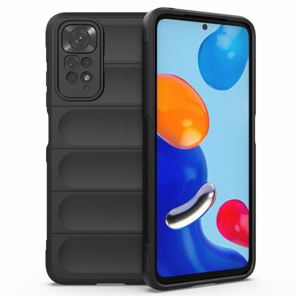 Blødt grebsformet cover til Xiaomi Redmi Note 11S / Xiaomi Redmi Note 11 - Sort