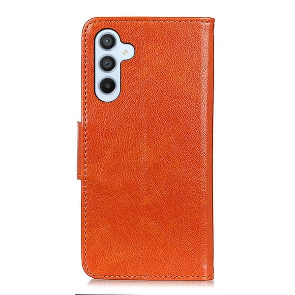 Klassisk Samsung Galaxy A36 flip etui - Orange