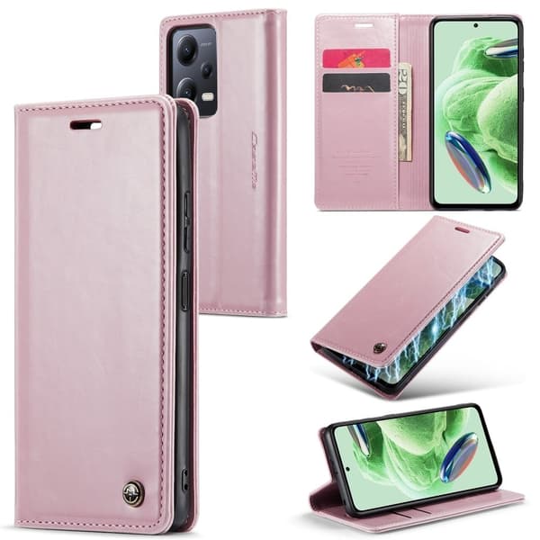 CaseMe Xiaomi Poco X5 / Redmi Note 12 Smooth Etui - Lyserød