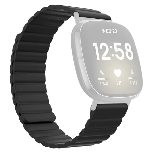 Fitbit Sense / Versa 3 klokkerem i silikon - Svart