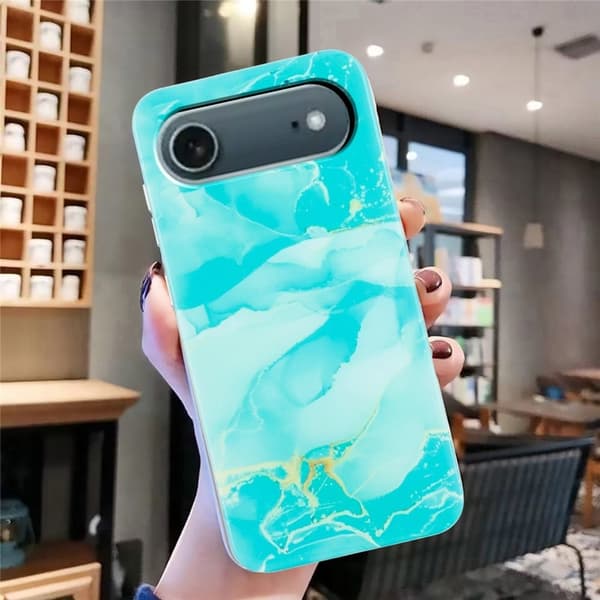 Marmordesign iPhone Air deksel - Grønn