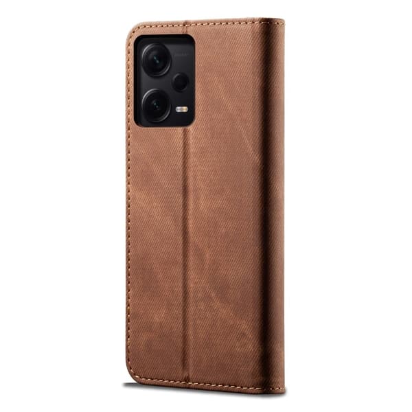 Jeans Xiaomi Redmi Note 12 Pro Plus Flippetui - Kaffe