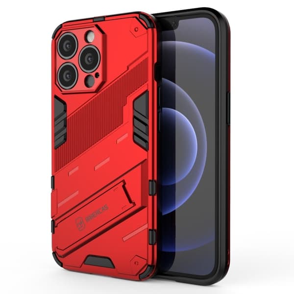 Stöttåligt iPhone 13 Pro hybridskal - Röd