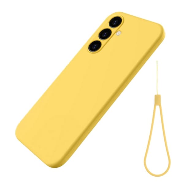Matte Liquid silikone cover til Samsung Galaxy S23 FE - Gul