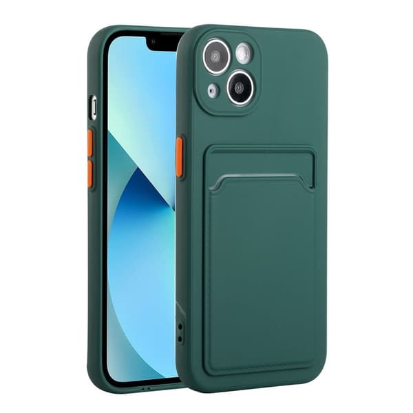 Kortholdercover til iPhone 13 Mini - Grøn