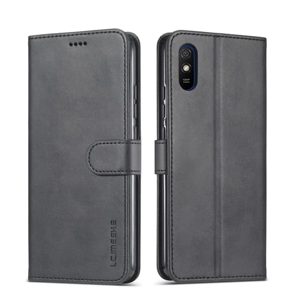 LC.IMEEKE Xiaomi Redmi 9A Flippetui - Svart