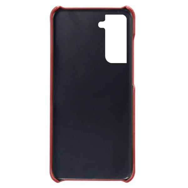 Dual Card Etui Samsung Galaxy S22 - Rød