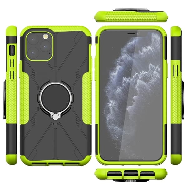 Kickstand-deksel med magnetisk ark for iPhone 11 Pro Max - Grønn
