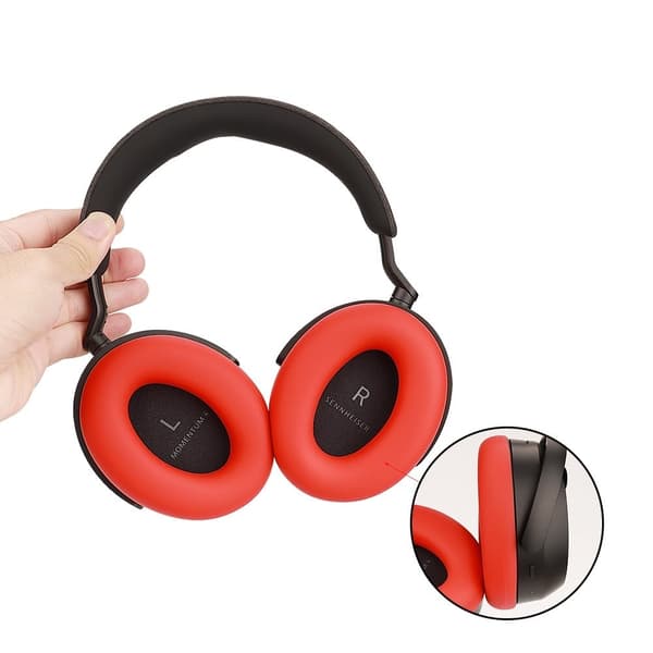 Ørepuder i silikone til Sennheiser MOMENTUM 4 - Sort