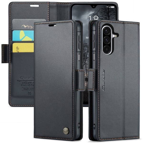 CaseMe Samsung Galaxy A26 smooth etui - Sort