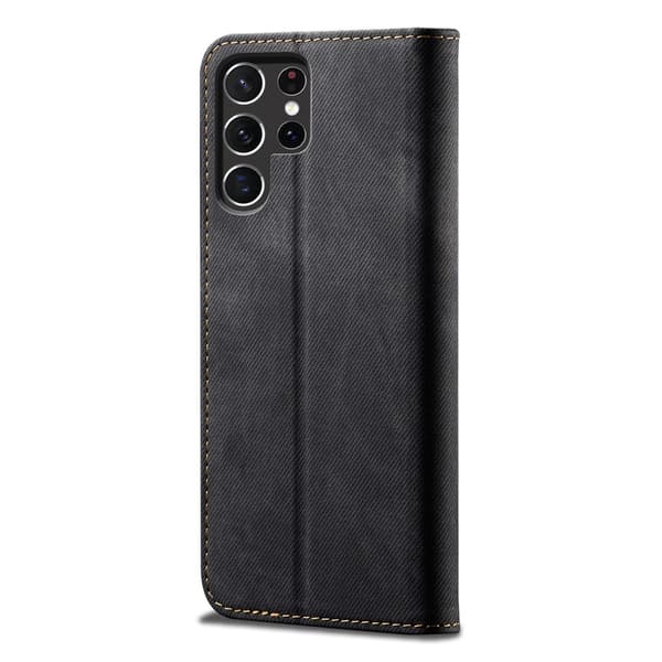 Jeans Samsung Galaxy S26 Ultra flip etui - Sort
