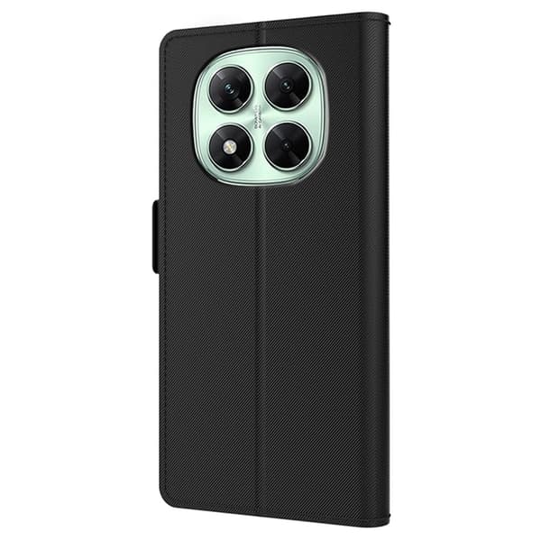 Xiaomi Redmi Note 14 Pro 4G etui med makeup-spejl i smart design - Sort