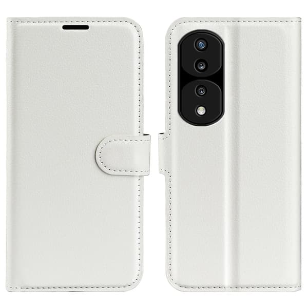 Klassisk Honor 70 Flip Etui - Hvid