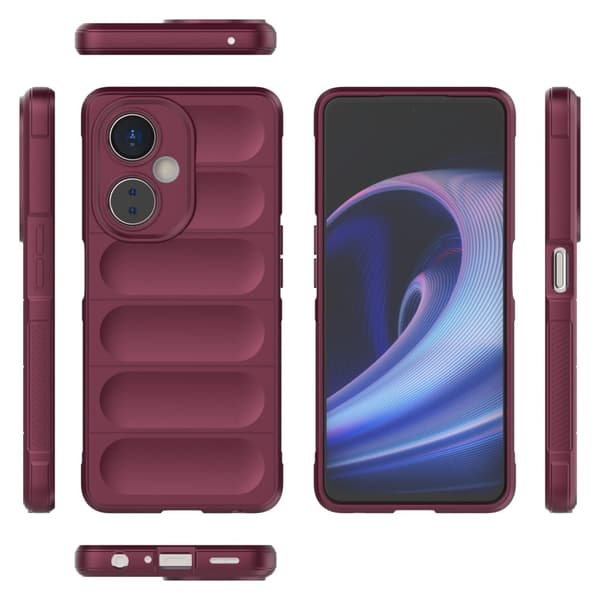 Blødt grebsformet cover til OnePlus Nord CE 3 Lite - Rød