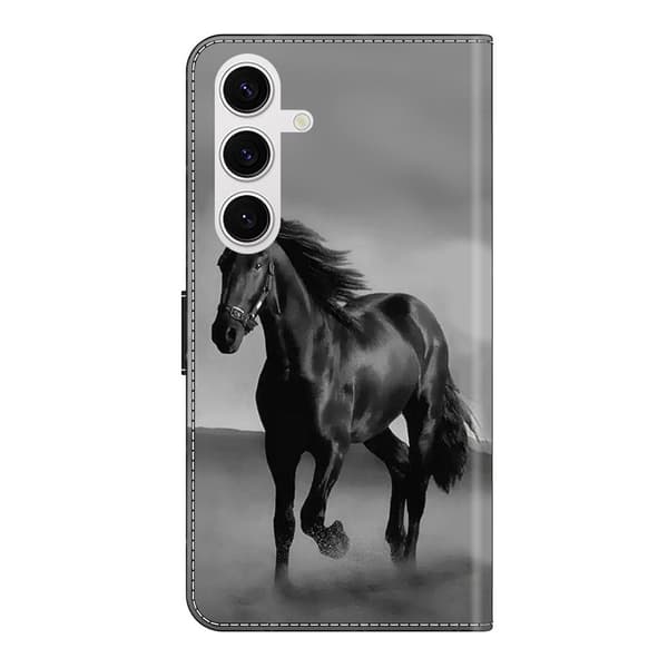 Wonderland Samsung Galaxy S26 Plus flip etui - Sort Hest