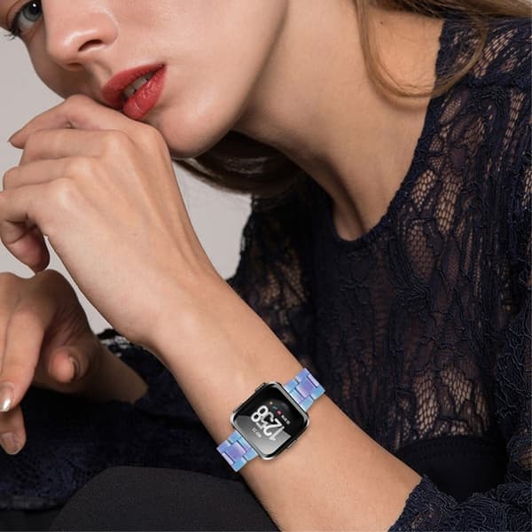 Fitbit Versa 2 / Versa Lite kellon hihna - Sininen / Violetti