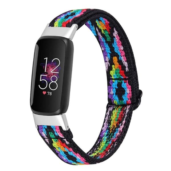 Fitbit Luxe elastinen nailon kellonhihna - Monivärinen