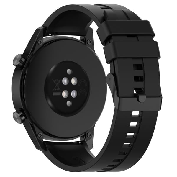22mm universaali silikoninen kellohihna - Musta