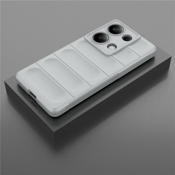 Mjukt greppformat Xiaomi Redmi Note 14S skal - Ljusgrå