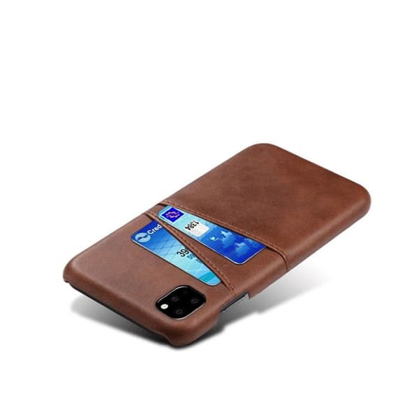Dual Card iPhone 11 Pro kuoret - Ruskea