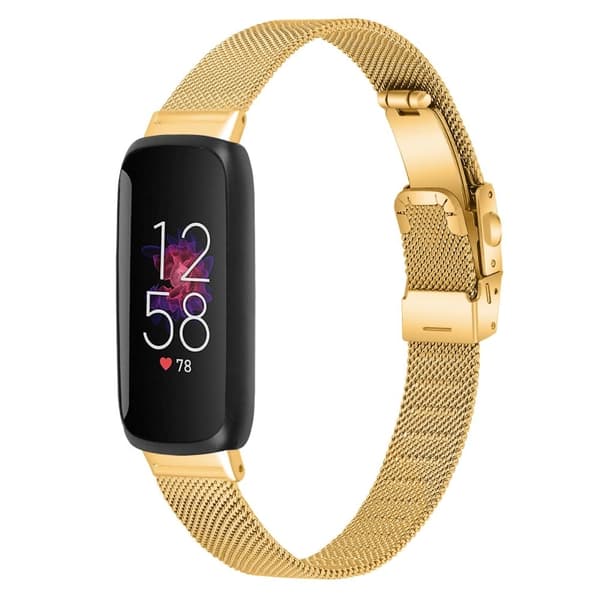 Fitbit Inspire 3 milanesisk rem i rustfrit stål - Guld