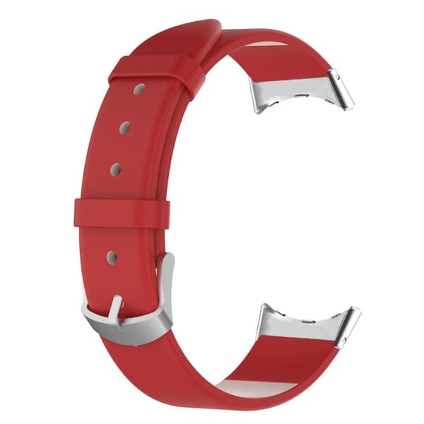 Yksinkertainen nahkaranneke Google Pixel Watch -kelloon - Punainen