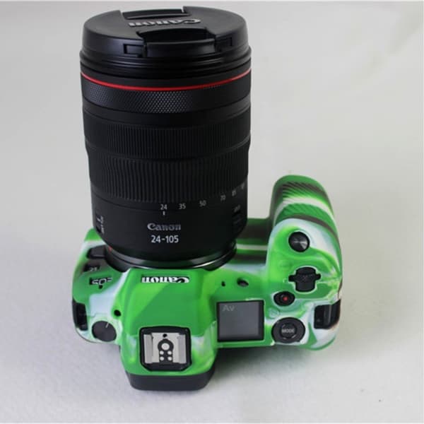 Canon EOS R blødt silikone etui - Kamouflage
