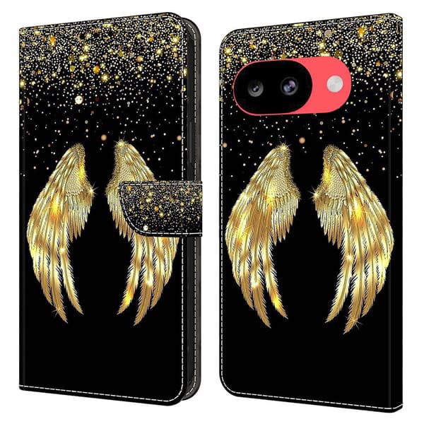 Wonderland Google Pixel 10a flip-etui - Gull Vinge
