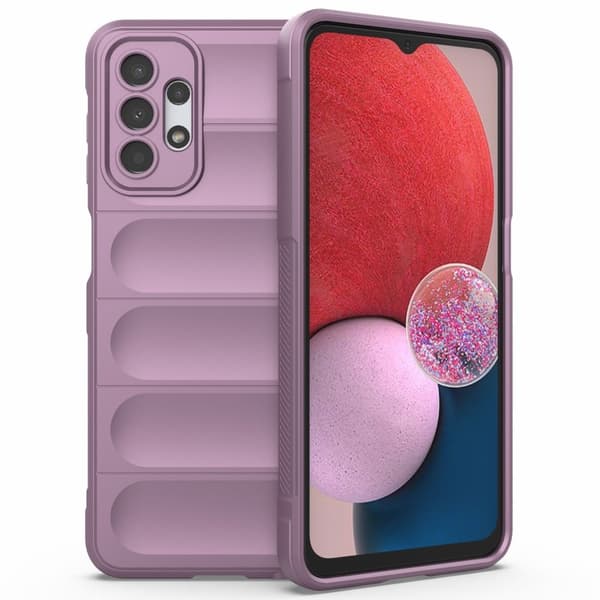 Mjukt greppformat Samsung Galaxy A13 4G skal - Lila
