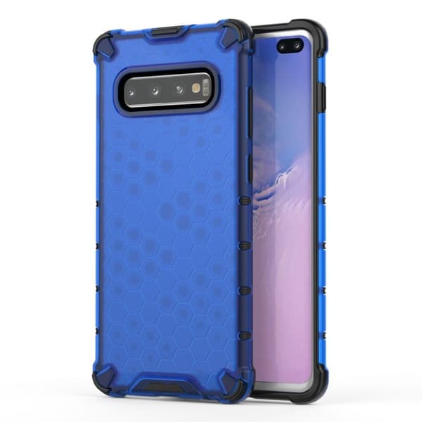 Bofink Honeycomb Samsung Galaxy S10 Plus deksel - Blå