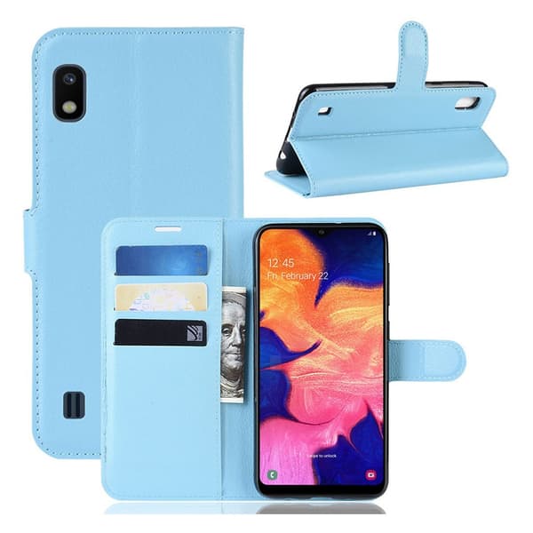 Classic Samsung Galaxy A10 veske - Baby blå