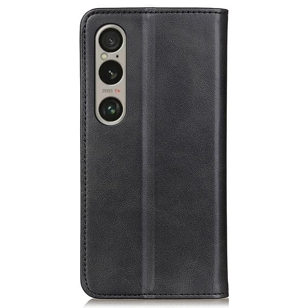 Sony Xperia 1 VI læderetui med pung - Sort