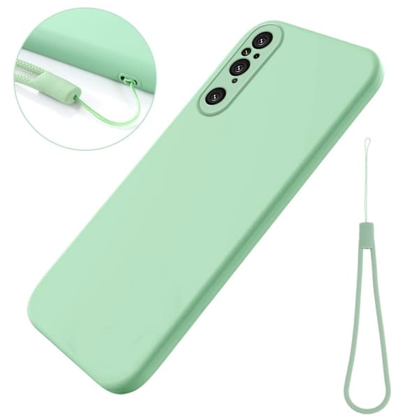 Matte Liquid silikone cover til Sony Xperia 1 V - Grøn