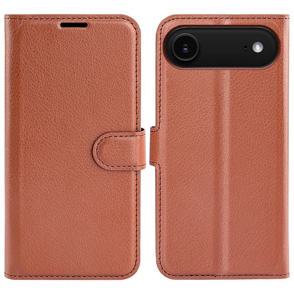 Klassisk iPhone Air flip etui - Brun