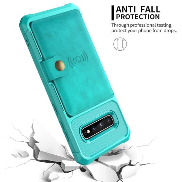 Samsung Galaxy S10 pung etui - Grøn